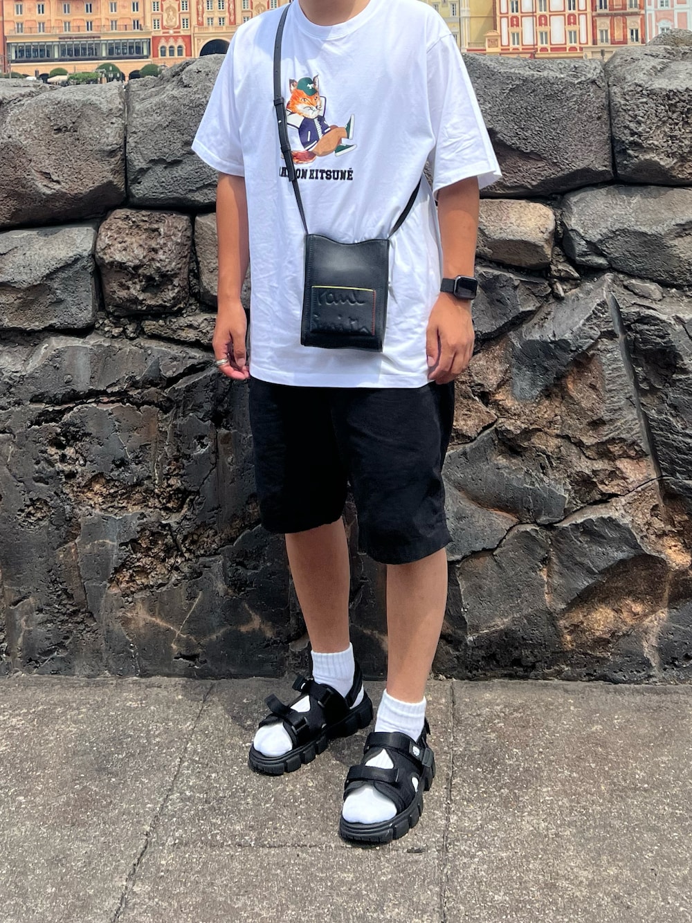 ブランデッドカラーエッジ クロスボディバッグ / 873922 G041を使った