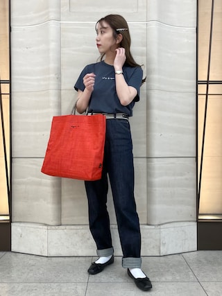 agnes b.（アニエスベー）の「ラフィアトートバッグ (MX02－05