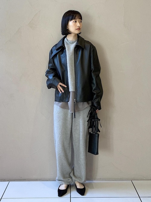 セール】フォックスカシミヤ混 前後2WAYカーディガン / セットアップ