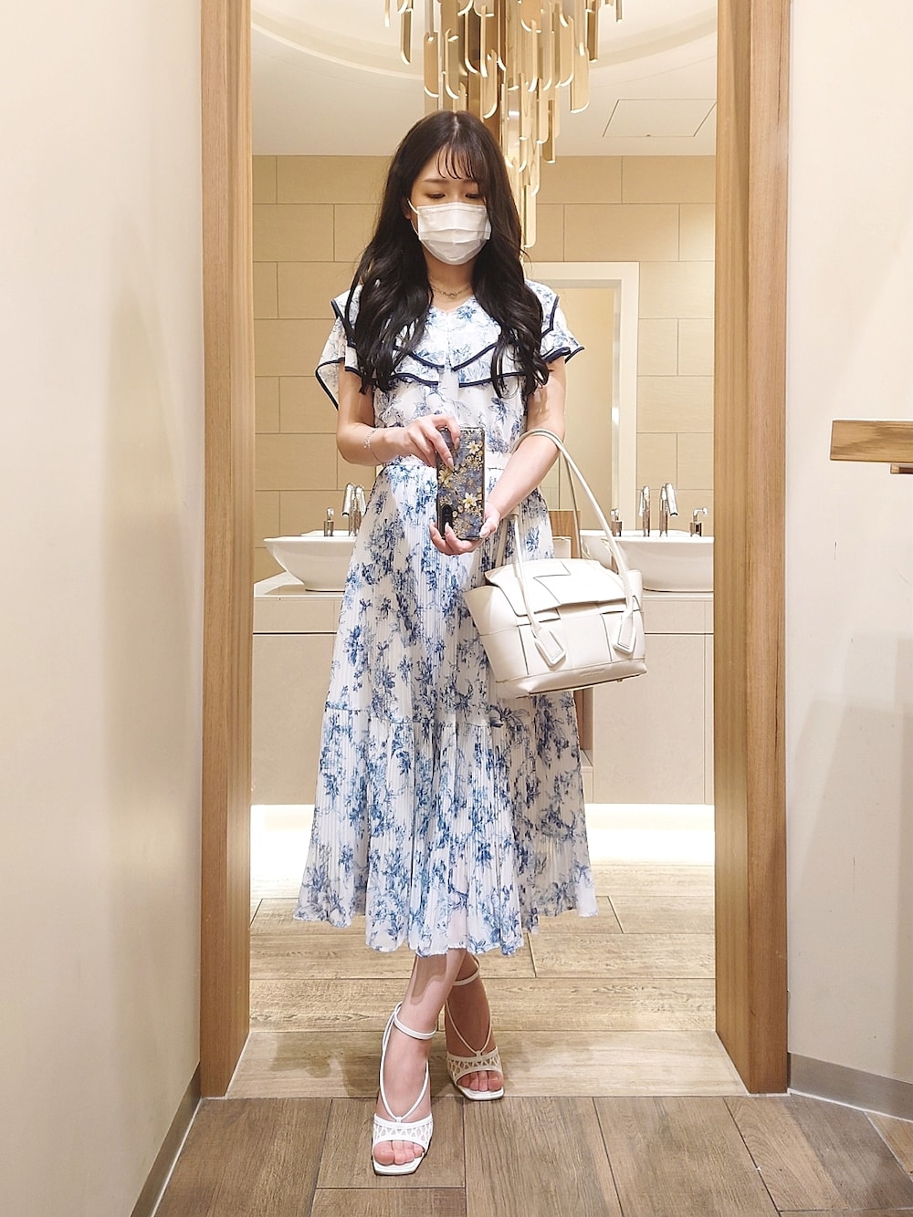 JUSGLITTY（ジャスグリッティー）の「ラインタッチプリントワンピース