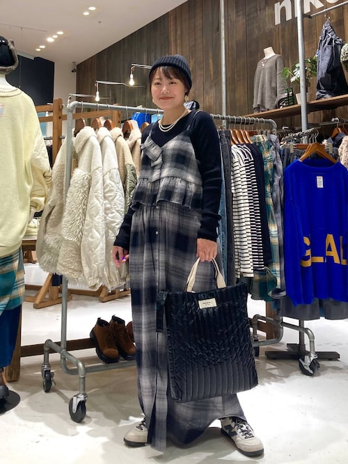 セール】チェックレイヤードキャミ（キャミソール）｜niko and