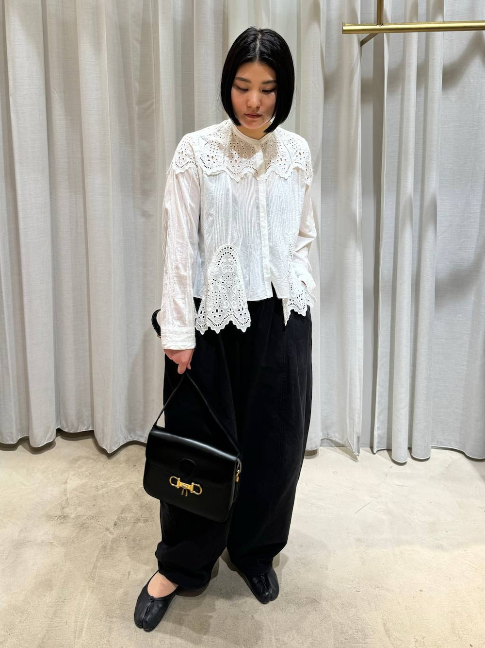 Curensology(カレンソロジー)/コットンカットワークブラウスを使った