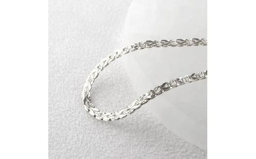 プラチナ ブレスレット レディース チェーンのみ 18cm pt850 太め
