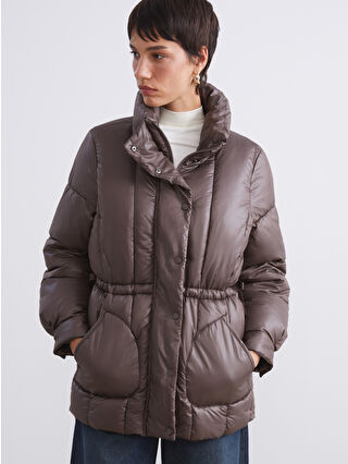 LCW Vision Dik Yaka Kadın Şişme Mont - W5G533Z8-CT9 | LCW