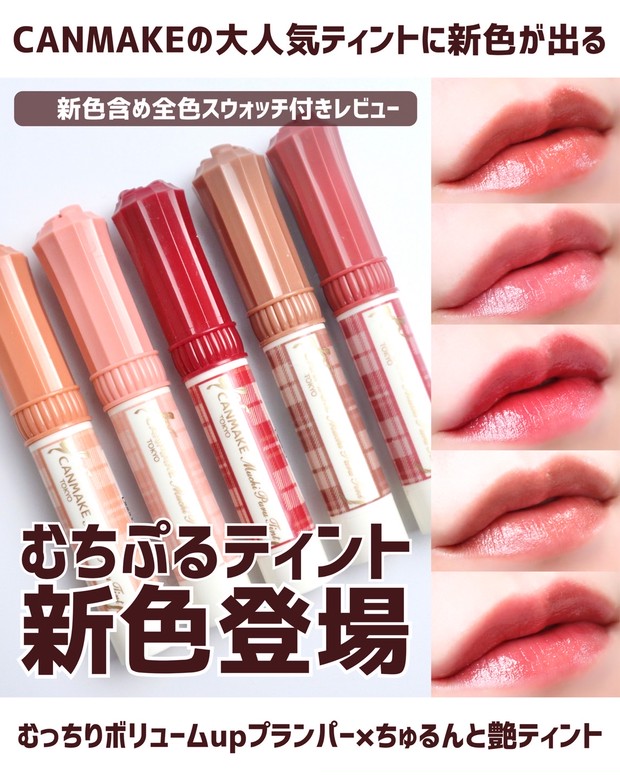 キャンメイク新作コスメ】コスメオタクも惚れたむちぷるティントに新色
