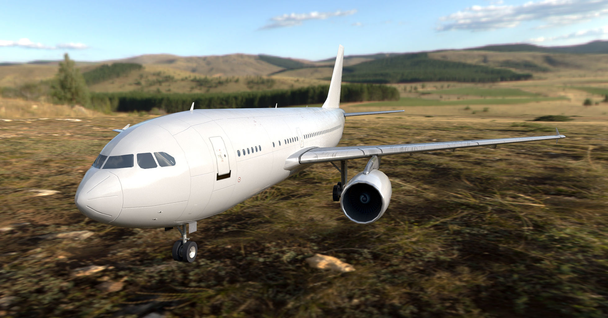3D model A310-300 Low Polygon VR / AR / low-poly | CGTrader