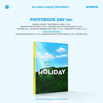 韓国盤】HOLIDAY (CD) [PHOTOBOOK DAY ver.]｜WINNER｜mu-moショップ
