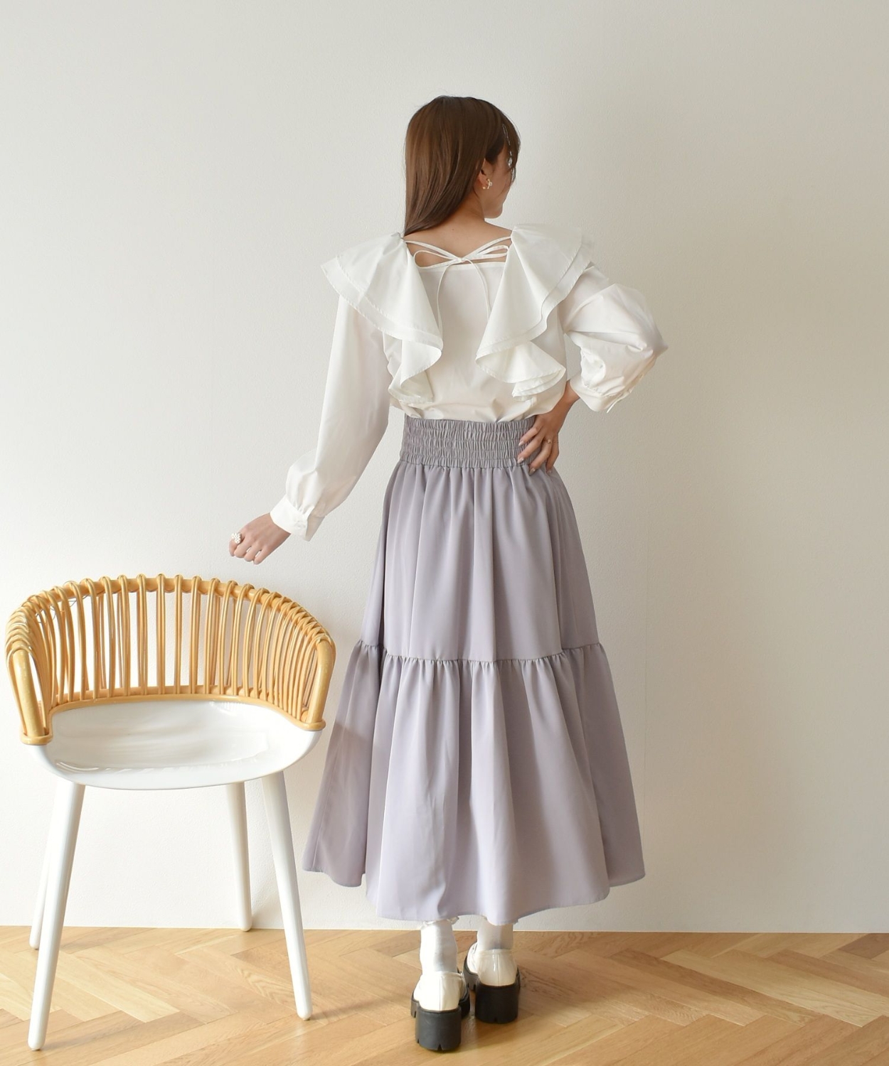 スクエア肩フリルBL|ems excite | RETRO GIRL ONLINE STORE レトロ