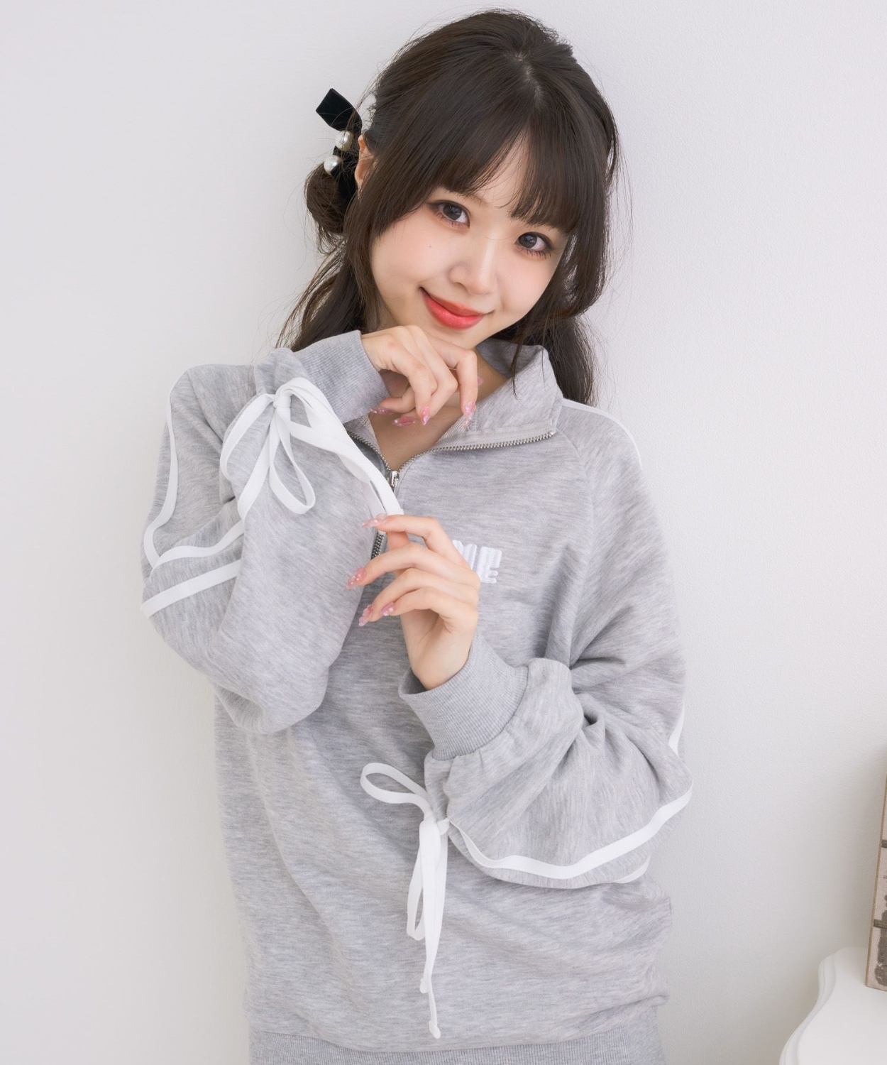 ラインリボンZIPトレーナー|ems excite | RETRO GIRL ONLINE STORE