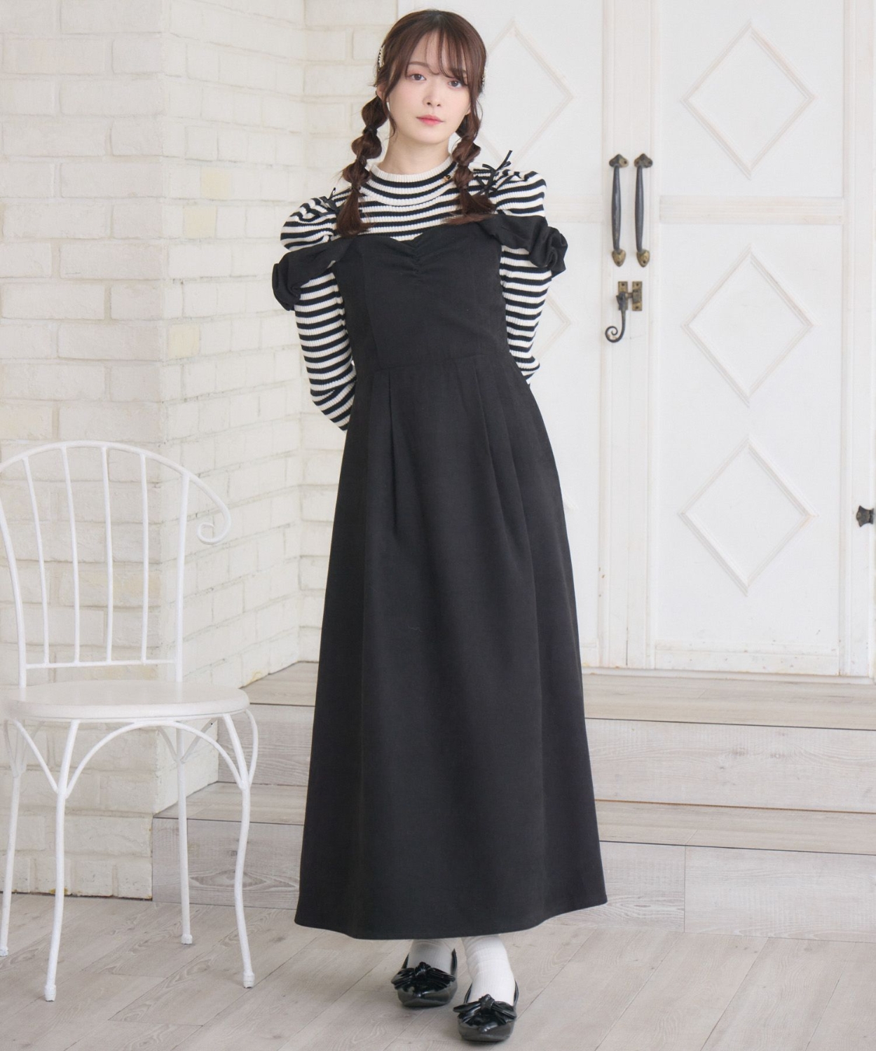 リボンストラップキャミOP|ems excite | RETRO GIRL ONLINE STORE