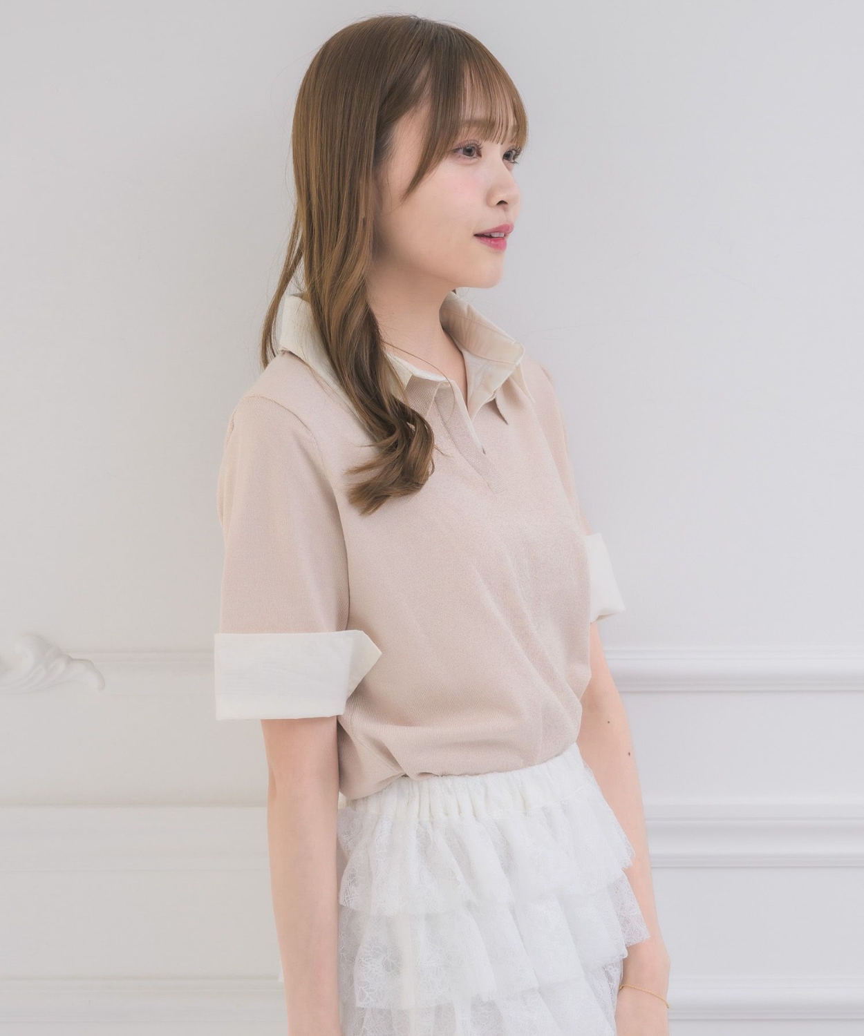 スキッパーSHレイヤード風NT|ems excite | RETRO GIRL ONLINE STORE