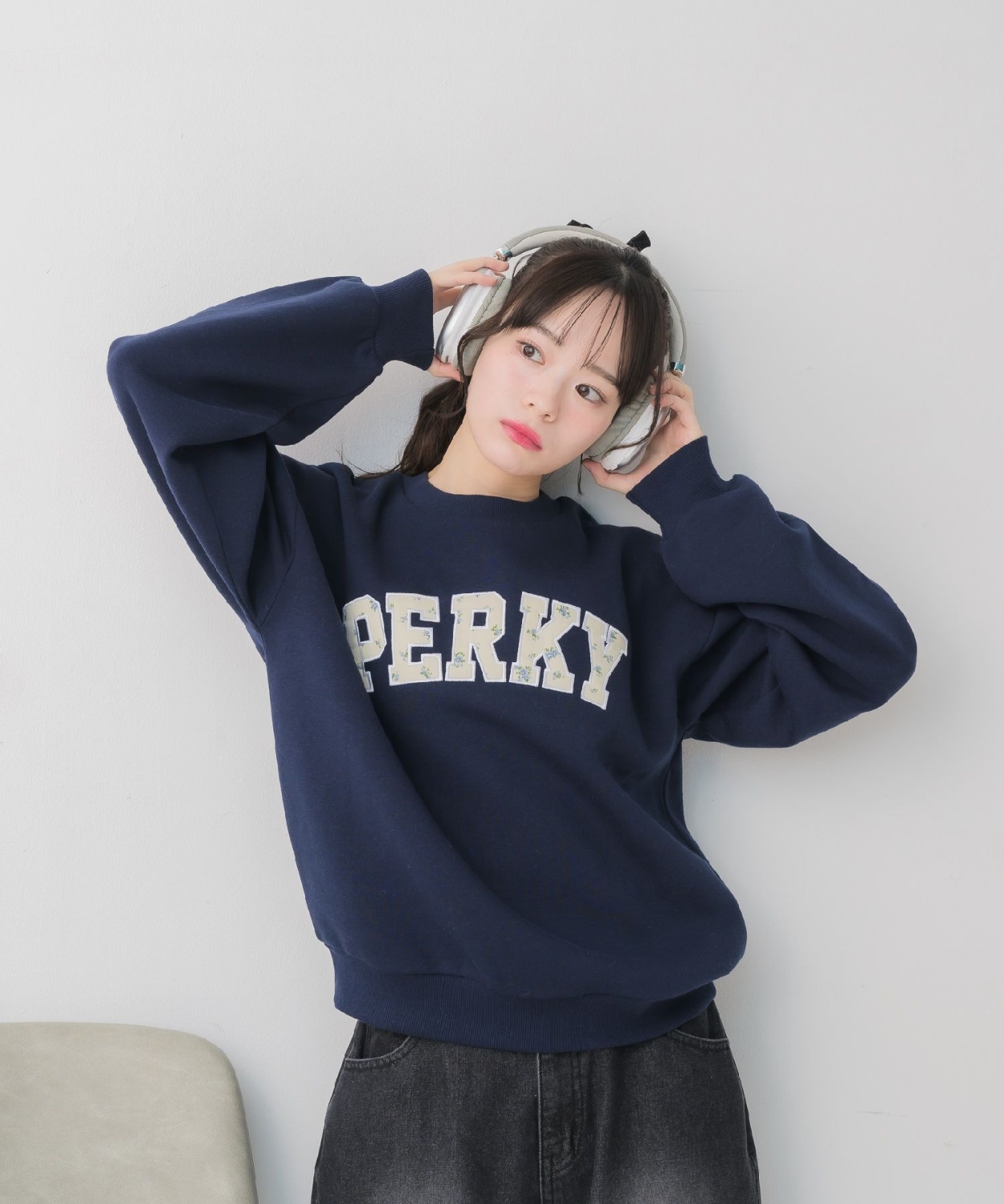 フラワーロゴトレーナー|ems excite | RETRO GIRL ONLINE STORE レトロ