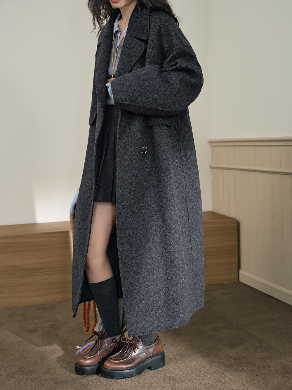 ダブルブレストウールコート – KUOSE.com