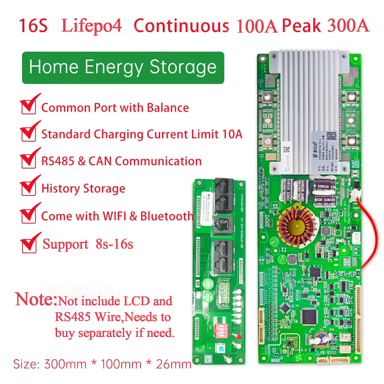 JBD BMS 8~16S 50~200A Lifepo4/ion ESS Inverter Smart BMS – JBDBMS