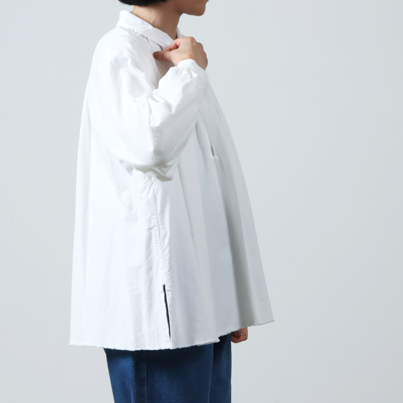 YAECA (ヤエカ) WRITE GATHERED BLOUSE / ライトギャザーブラウス
