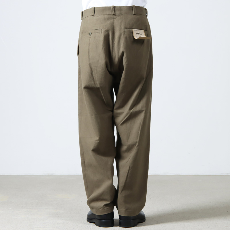 YAECA (ヤエカ) CHINO CLOTH PANTS WIDE TAPERED / チノクロスパンツ