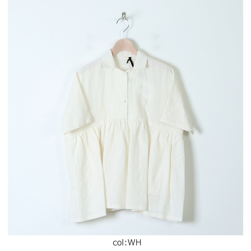 Atelier d'antan (アトリエ ダンタン) ギャザーブラウス Breton