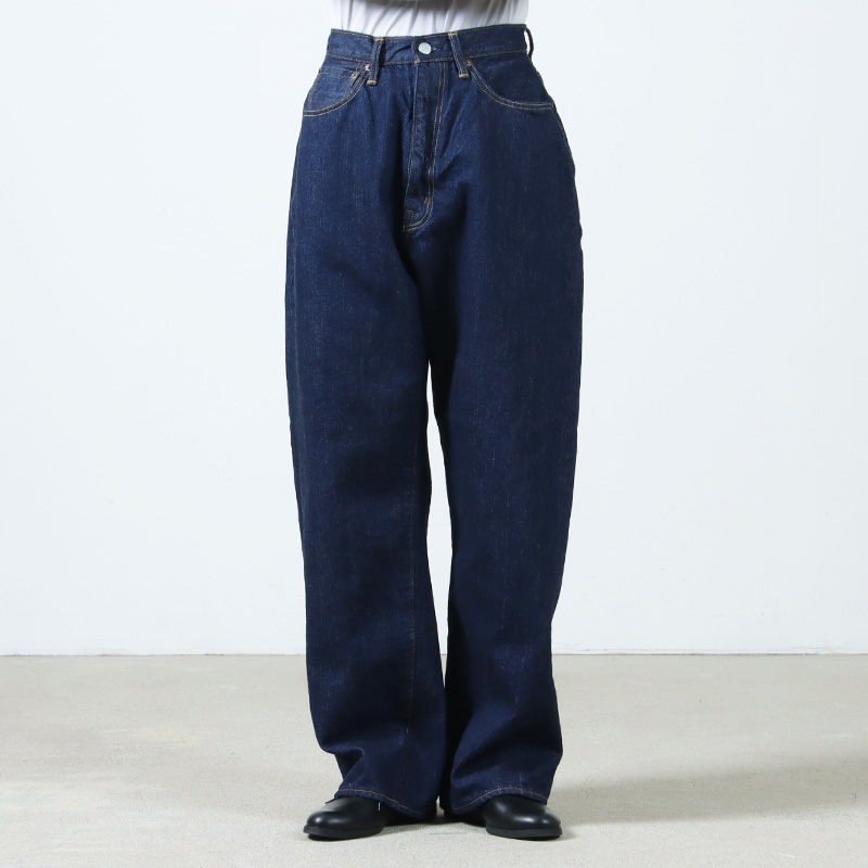 CIOTA (シオタ) High-rise 5 Pocket Pants Navy（One Wash