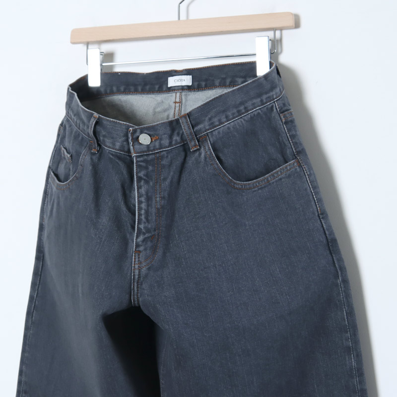 CIOTA (シオタ) グレー スビンコットン 13,5oz バギーデニム
