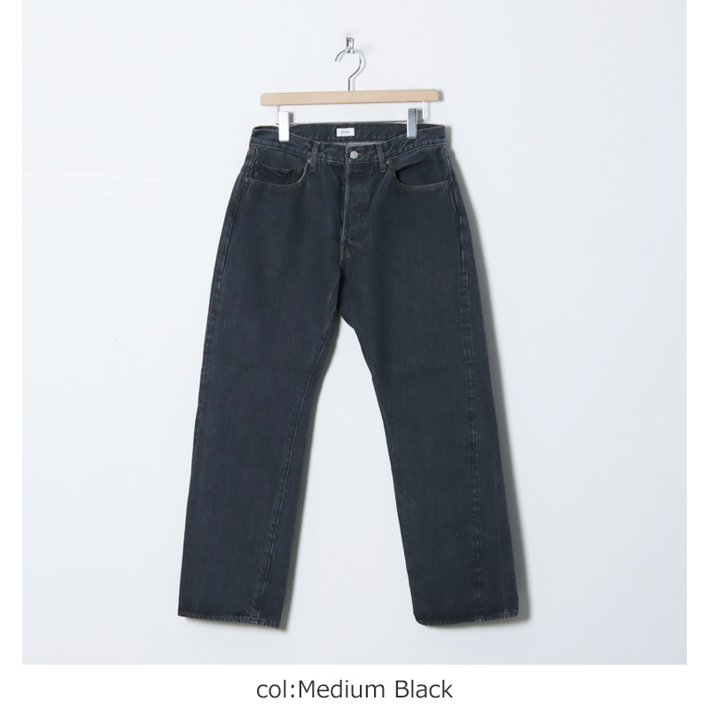 CIOTA (シオタ) Straight 5 Pocket Pants Medium Black / ストレート5