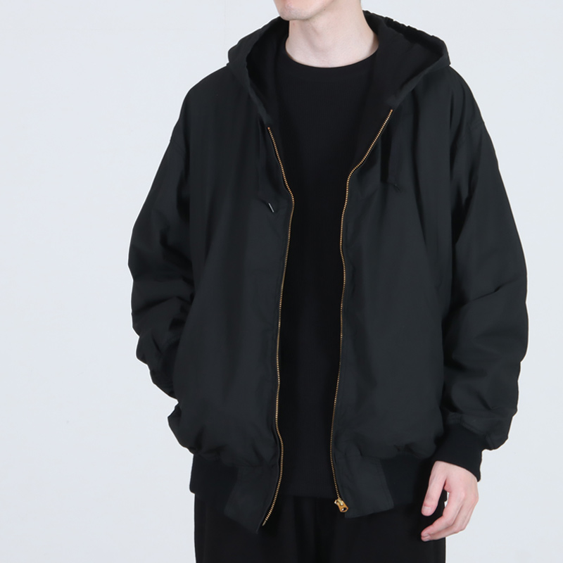 COMOLI (コモリ) コットンナイロン ジップパーカ