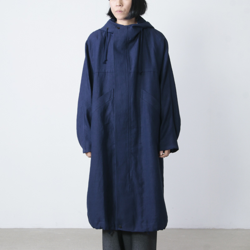 FACTORY (ファクトリー) 綿麻 朱子織モッズコート