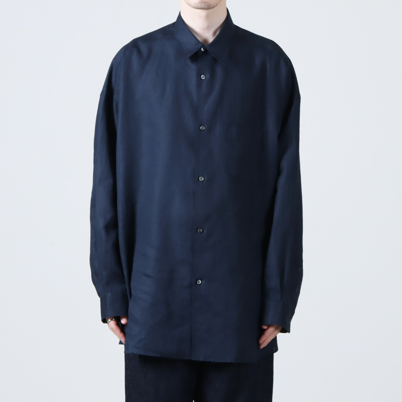 Graphpaper (グラフペーパー) Linen L/S Oversized Regular Collar