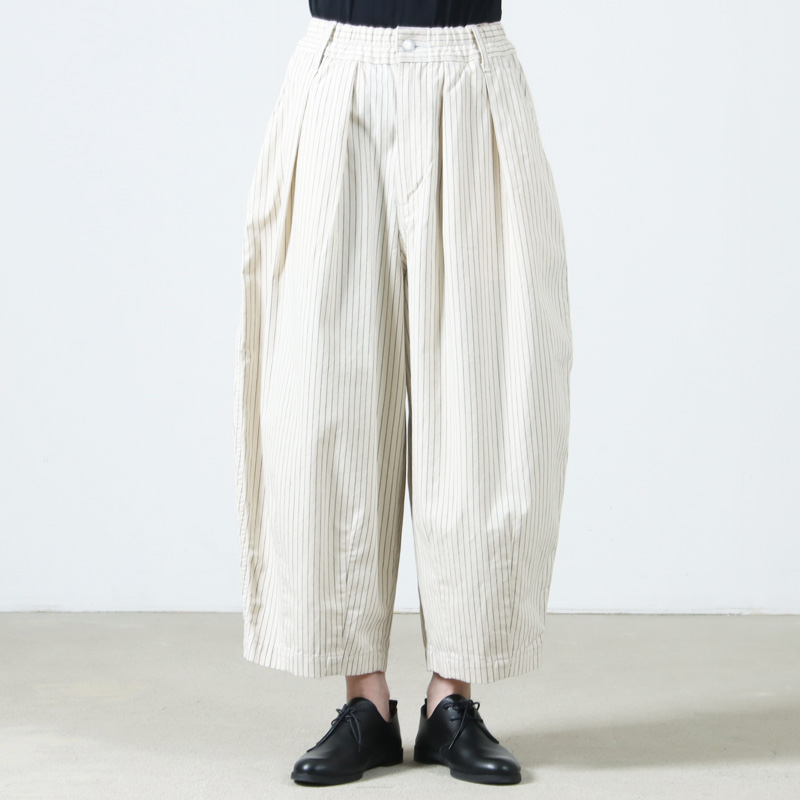 HARVESTY (ハーベスティ) サーカスパンツ ペンシルストライプ