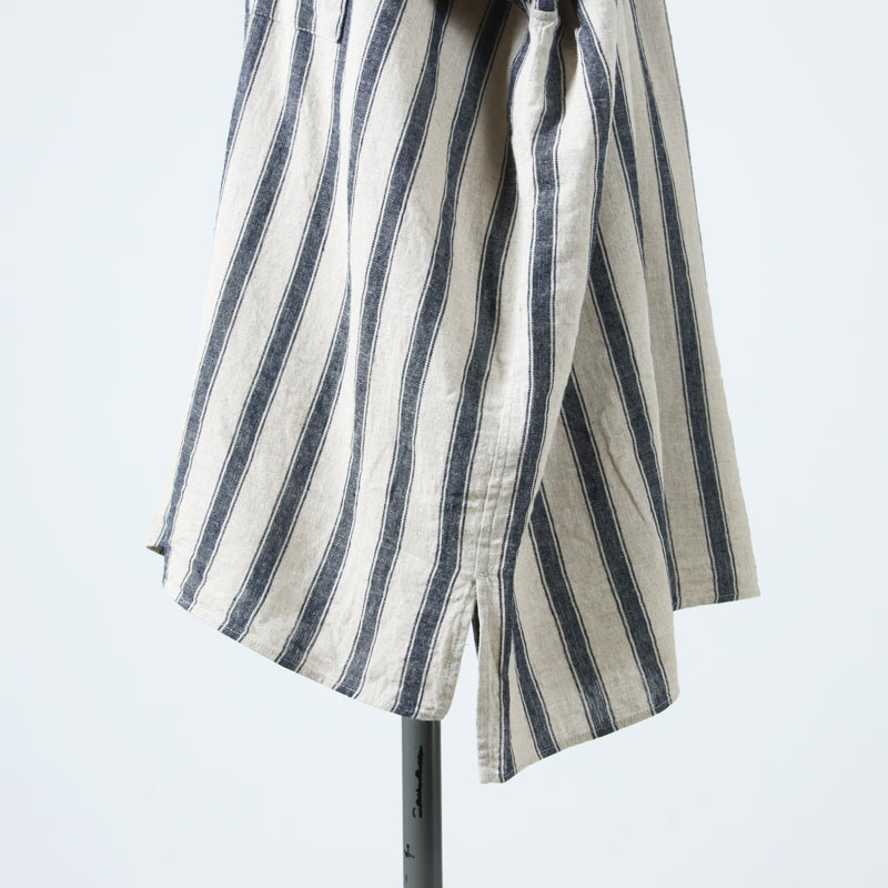 ICHI Antiquites (イチアンティークス) リネンコットンストライプシャツ