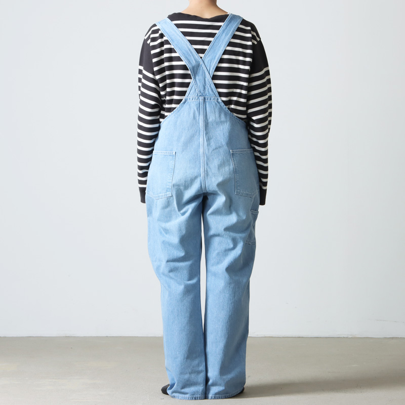 LENO (リノ) OVERALLS FADE INDIGO / オーバーオールフェードインディゴ