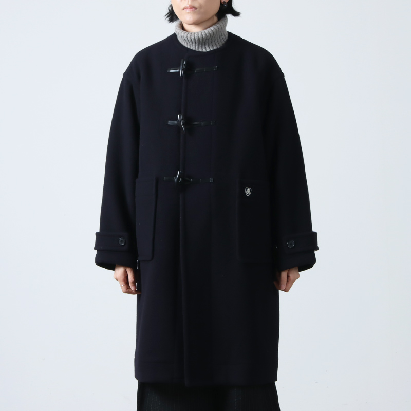 ORCIVAL (オーシバル) COLLARLESS DUFFEL COAT / カラーレスダッフルコート