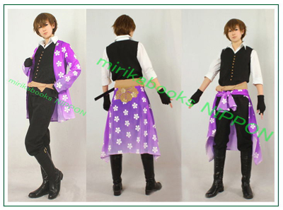 薄桜鬼 藤堂 平助 洋装 大刀・小刀（脇差）付き コスプレ衣装 藤堂平助