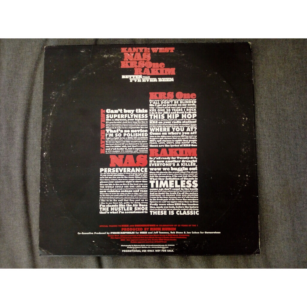 Better than i've ever been / classic - Kanye West / Nas / Krs-One