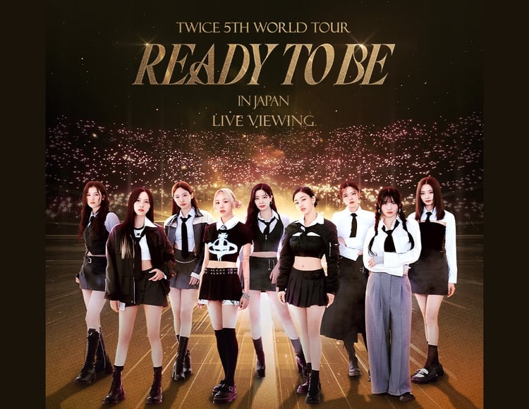 TWICE味の素スタジアム公演のライブビューイング決定、サイン入りT