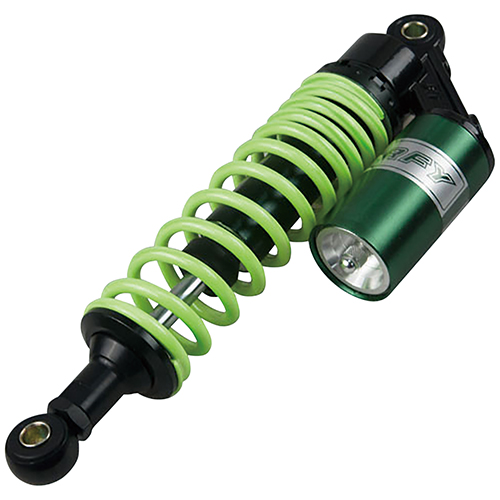 リアサスペンション タンク 320mm グリーン - バイク