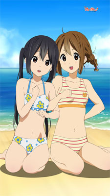 映画けいおん！ 水着の唯と梓 マルチタペストリー[エムズ]《在庫切れ》