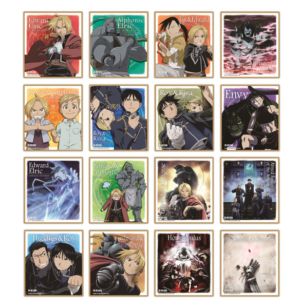 鋼の錬金術師 ビジュアルシート RED BLUE YELLOW PURPLE 鋼の錬金術師