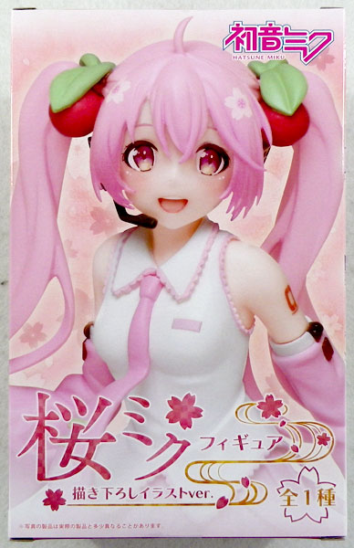 桜ミク フィギュア 描き下ろしイラストver. (プライズ)