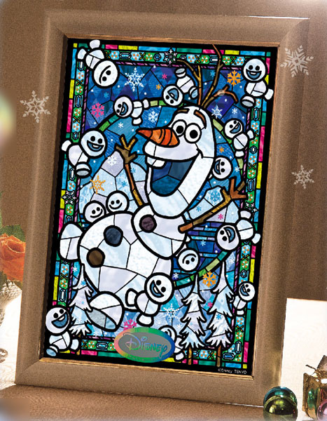 ジグソーパズル アナと雪の女王 オラフ ステンドグラス ステンドアート