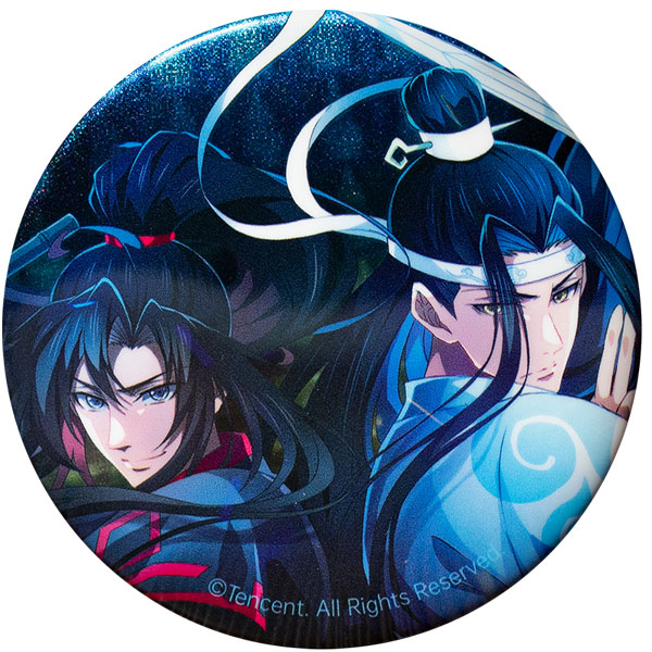 MDZS 魔道祖師 魏無羨 藍忘機 忘羨 キス 台詞缶バッジ 公式茶屋 16個