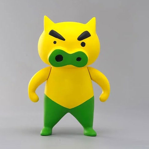 クレヨンしんちゃんソフビコレクション TON-MEN ゴールドブタ 金