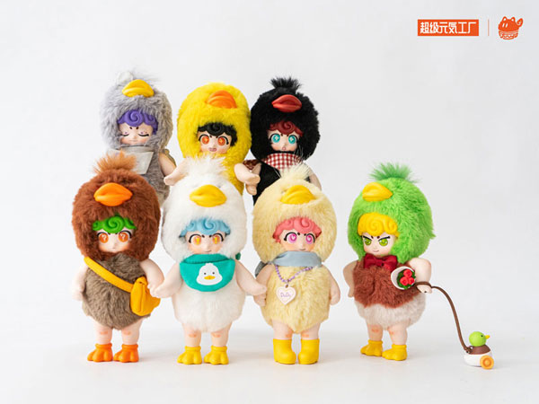 元気幼稚園アヒルちゃん ソフビぬいぐるみブラインドボックス 6個入り