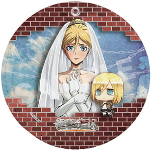 進撃の巨人 クリスタ ヒストリア 缶バッジ 巨人中学校 進撃の巨人