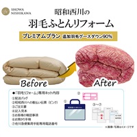 昭和西川 羽毛ふとんリフォーム プレミアムプラン 追加羽毛 グース