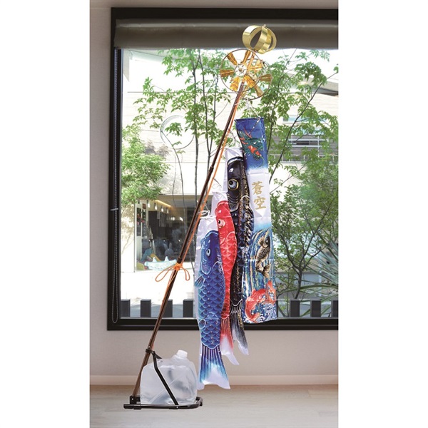 寿慶 「わかば鯉」1.0mスタンド付セット（名前入） 五月人形 鯉のぼり