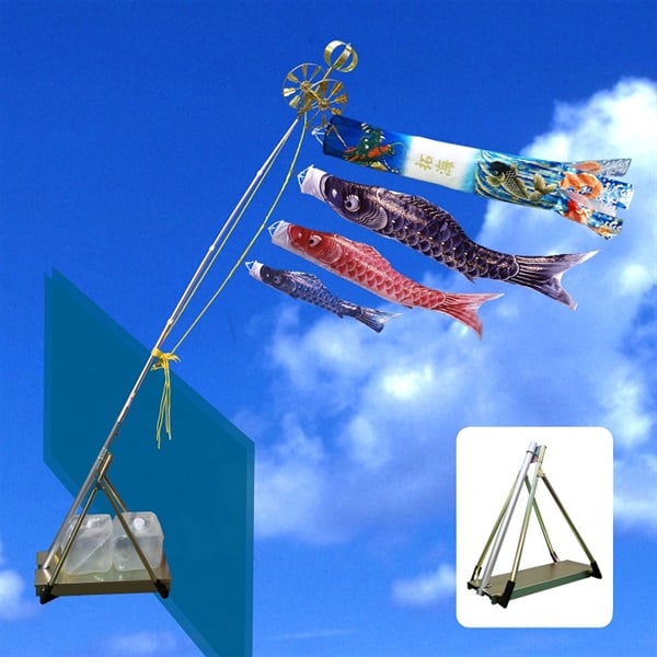 寿慶 「わかば鯉」1.0mスタンド付セット（名前入） 五月人形 鯉のぼり