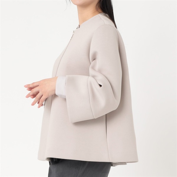 ダンポールニット ノーカラーブルゾン レディス EMMA JAMES(エマ