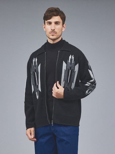 チマヨ柄】ジップ ブルゾン｜OUTLET (MEN'S) / アウトレット