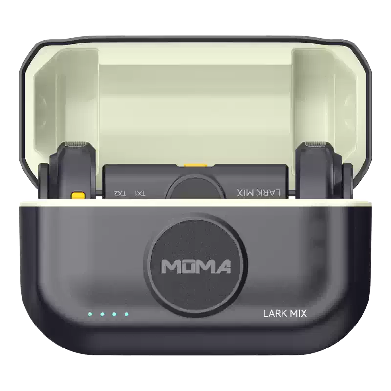 猛玛LARK MIX纽扣式无线领夹麦克风直播专用一拖二收音设备