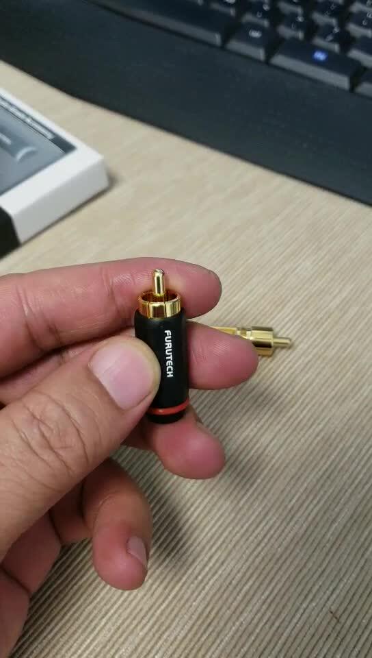 FURUTECH FP-126G RCA Connector plug Rhodium/Gold Plated FP-126R